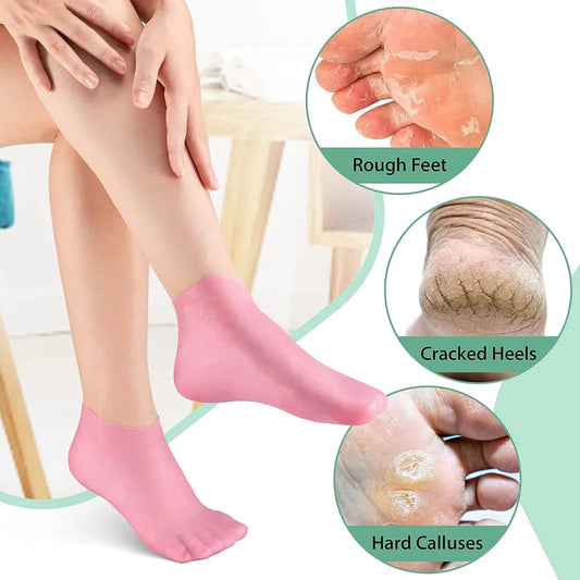 Silicone Moisturizing Socks-Pair